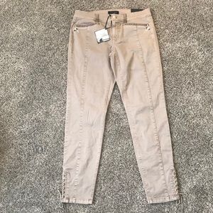 WHBM Lace Up Ankle Jeans not new USED